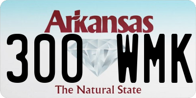 AR license plate 300WMK