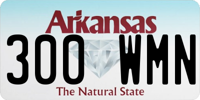 AR license plate 300WMN