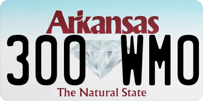 AR license plate 300WMO