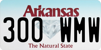 AR license plate 300WMW