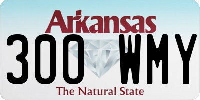 AR license plate 300WMY