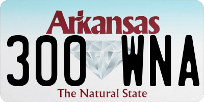 AR license plate 300WNA