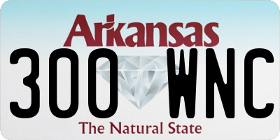 AR license plate 300WNC