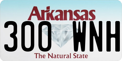 AR license plate 300WNH