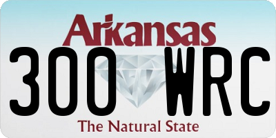 AR license plate 300WRC