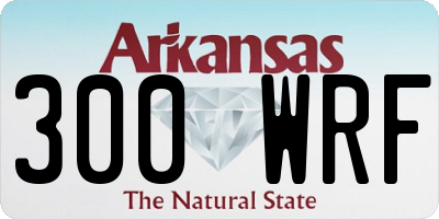 AR license plate 300WRF