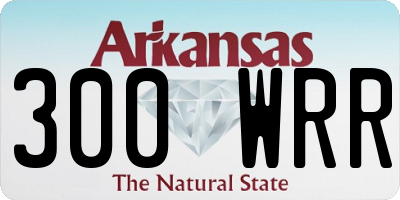 AR license plate 300WRR