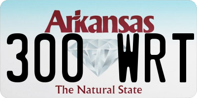 AR license plate 300WRT