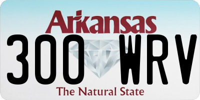 AR license plate 300WRV