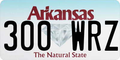 AR license plate 300WRZ