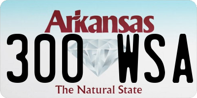 AR license plate 300WSA
