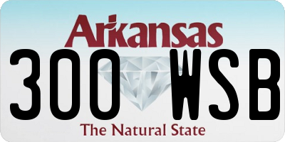 AR license plate 300WSB