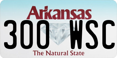 AR license plate 300WSC