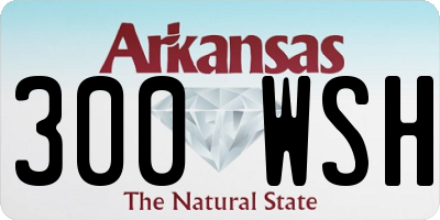 AR license plate 300WSH