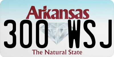 AR license plate 300WSJ