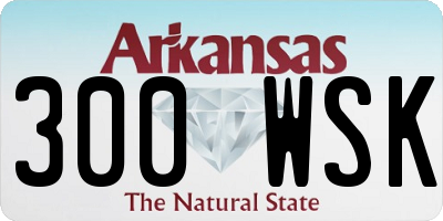 AR license plate 300WSK