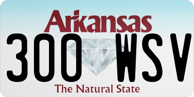 AR license plate 300WSV