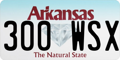 AR license plate 300WSX