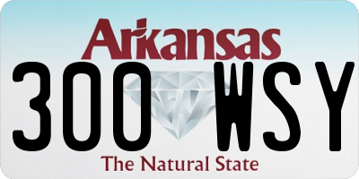 AR license plate 300WSY