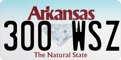 AR license plate 300WSZ