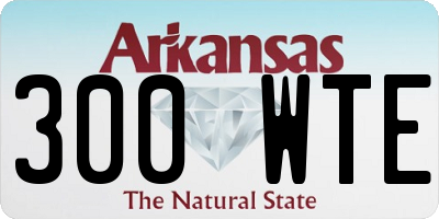 AR license plate 300WTE