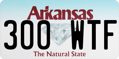 AR license plate 300WTF