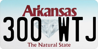 AR license plate 300WTJ