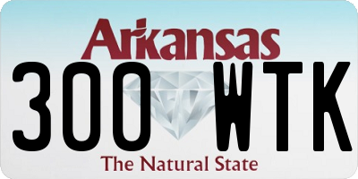 AR license plate 300WTK