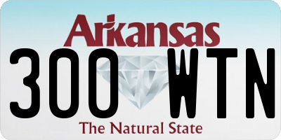 AR license plate 300WTN