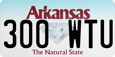 AR license plate 300WTU