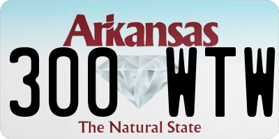 AR license plate 300WTW