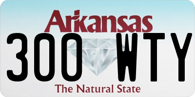 AR license plate 300WTY