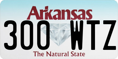 AR license plate 300WTZ