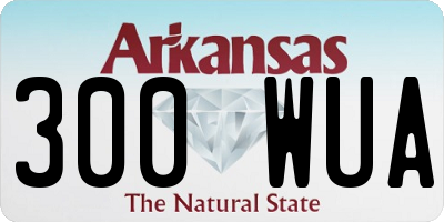 AR license plate 300WUA