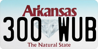 AR license plate 300WUB