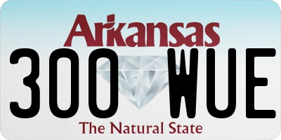 AR license plate 300WUE