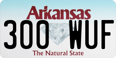 AR license plate 300WUF