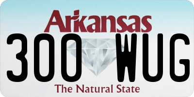 AR license plate 300WUG