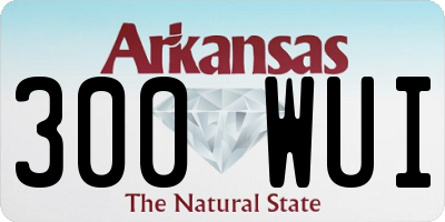 AR license plate 300WUI