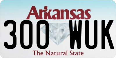 AR license plate 300WUK