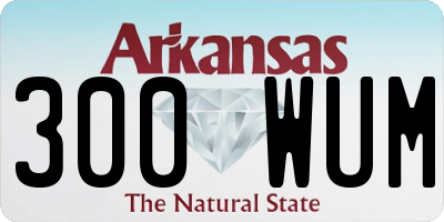 AR license plate 300WUM