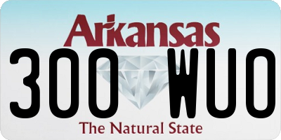 AR license plate 300WUO