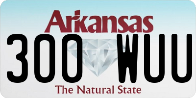 AR license plate 300WUU