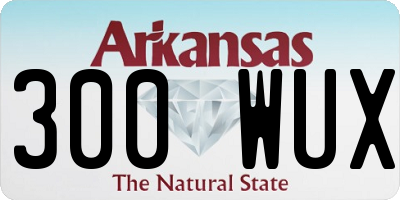 AR license plate 300WUX