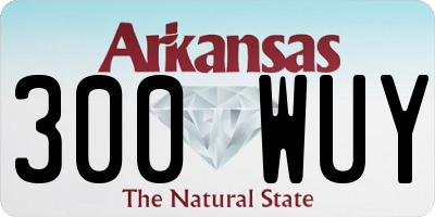 AR license plate 300WUY