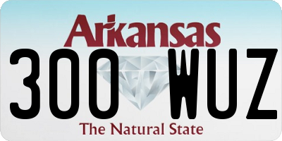 AR license plate 300WUZ