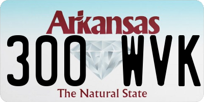 AR license plate 300WVK