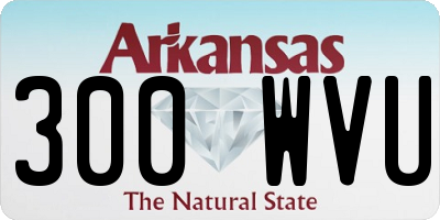 AR license plate 300WVU