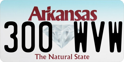 AR license plate 300WVW