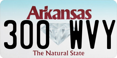 AR license plate 300WVY